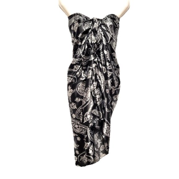 Pareo Sarong Skirt Swimsuit Cover Up Strapless Dress for Beach Vacation - Picture 7 of 11